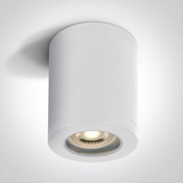 ONE Light GU10 Outdoor Cylinder Lights - spot en saillie 1L - Ø 9 x 14 cm - IP65 - blanc