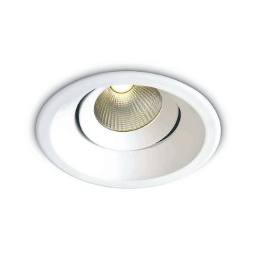 ONE Light 12W COB Dark Light - spot encastré - Ø 105 mm, Ø 90 mm encastré - 12W LED dimmable inclus - blanc
