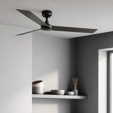Faro Cruiser L - ventilateur de plafond - Ø 132 cm - noir mat