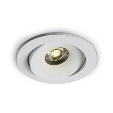 ONE Light COB Extérieur/Salle de bain - spot encastré - Ø 80 mm, Ø 70 mm encastré - 7W LED dimmable inclus - IP54 - blanc