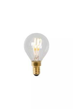 Lucide Ampoule à filament LED - Ø 4,5 x 7,7 cm - E14 - 3W dimmable - 2700K - transparent