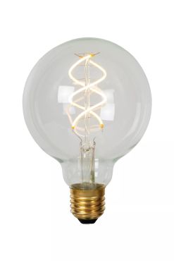 Lucide Ampoule à filament LED - Ø 9,5 x 13,8 cm - E27 - 4,9W dimmable - 2700K - transparent