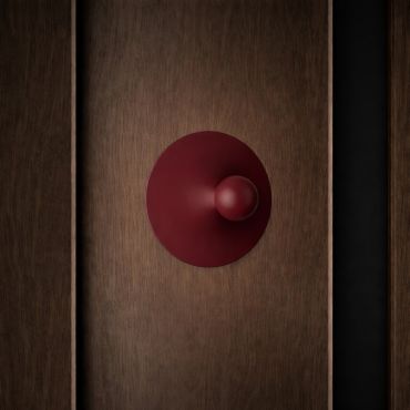 Nova Luce Edem - applique murale - Ø 25 x 11 cm - 9W LED inclus - rouge