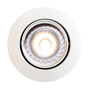 Nordlux Mixit Pro - spot encastré - Ø 85 mm, Ø 76 mm taille d'encastrement - IP23 - blanc