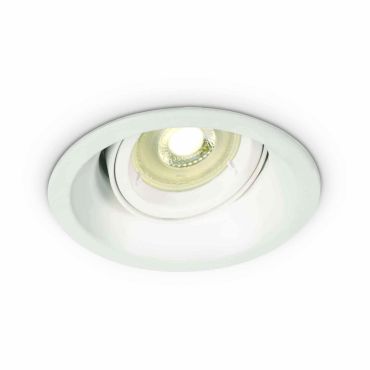 ONE Light Dark Light Round Spots - spot à encastrer - Ø 105 mm, Ø 90 mm encastrable - blanc