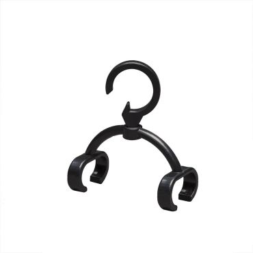 Konstsmide - crochets de suspension pour guirlande lumineuse pour 2392 - 20 pièces - IP44 - noir