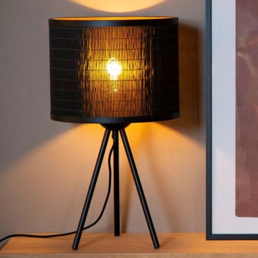 Lucide Tagalog - lampe à poser - Ø 26 x 42 cm - noir