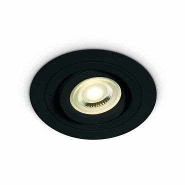 ONE Light Dual Ring Range - spot encastré - Ø 92 mm, Ø 80 mm encastré - noir