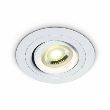 ONE Light Dual Ring GU10 Range - spot encastré - Ø 92 mm, Ø 80 mm encastré - blanc