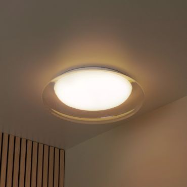 Lucide Sketes - plafonnier - Ø 45,7 x 8,5 cm - 24W LED dimmable inclus - blanc