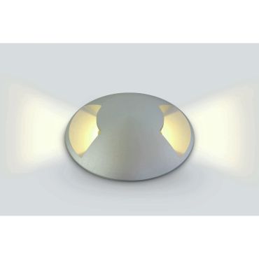 ONE Light Inground Medium Series - projecteur de sol extérieur - Ø 88 mm, Ø 77 mm à encastrer - 3W LED inclus - IP67 - aluminium