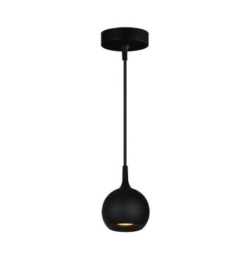 Artdelight Bolero - lampe suspendue - Ø 9 x 150 cm - noir