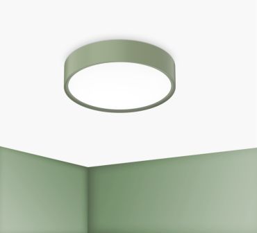 Century Italia Blanca Luxe - plafonnier - Ø 30 x 7 cm - 17W LED inclus - vert