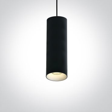 ONE Light Cylinder - lampe suspendue - Ø 7,5 x 224 cm - noir