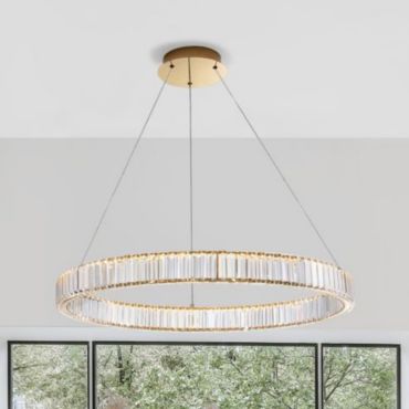 Nova Luce Aurelia - suspension - Ø 80 x 150 cm - 47W LED dimmable inclus - or