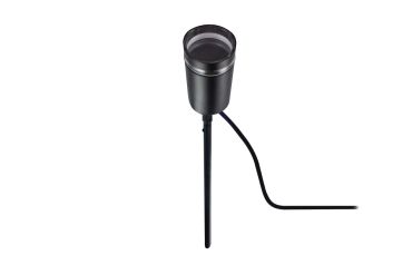 Integral LED Moroni – spot encastré au sol sur piquet – Ø 6 x 37,2 cm – IP65 – noir