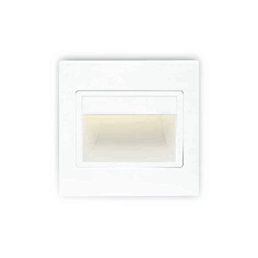 ONE Light Indoor Square Wall Recessed - applique murale encastrée - 9,4 x 3,5 x 9,4 cm - 1,5W LED inclus - blanc