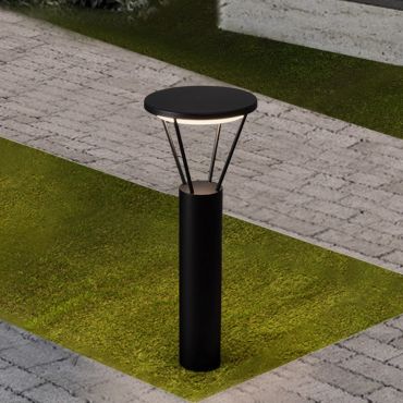 Nova Luce Virtus - lampe à poser - Ø 30 x 27 cm - 16W LED inclus - IP65 - anthracite foncé