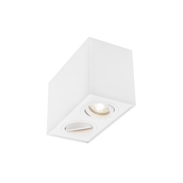 Nova Luce Rende - spot en saillie 2L - 18 x 9,6 x 12,5 cm - blanc