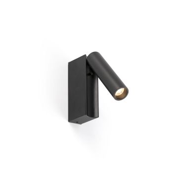 Faro Cronos - lampe de chevet - 8 x 12,1 x 3 cm - 4,5W LED inclus - noir mat