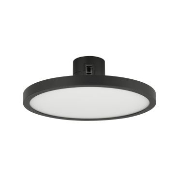 Nova Luce Libo - point lumineux système de rail magnétique - Ø 16 x 6 cm - 15W LED inclus - noir sable