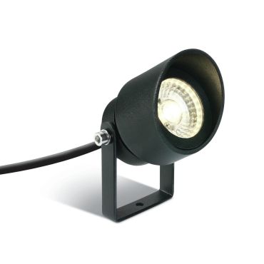 ONE Light Garden Round Spots - spot de sol sur piquet - Ø 6,7 x 11 cm - 5W LED inclus - IP65 - anthracite
