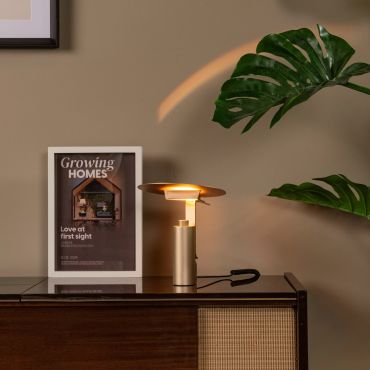 Lucide Fits - lampe à poser - 25,2 x 20 x 29,5 cm - 8W LED inclus - or