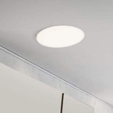 Nova Luce Perfect Profile Trimless - spot à encastrer avec télécommande (incl.) - Ø 640 mm, 625 mm encastré - 40W LED dimmable inclus - 2700K-6000K - blanc