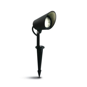 ONE Light LED Garden Spots - spot de sol sur piquet - 10,4 x 5,7 x 16 cm - 8W LED dimmable inclus - IP65 - noir