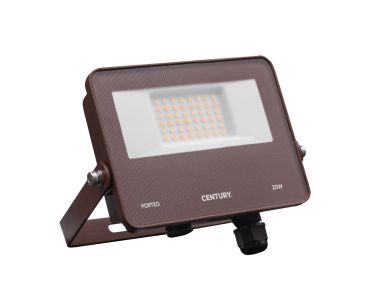 Century Italia Porteo CCT - spot - 16,2 x 3,6 x 14,4 cm - 20W LED inclus - couleur de lumière réglable - IP65 - brun