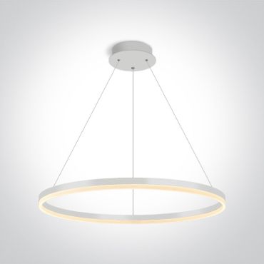 ONE Light Rings - lampe suspendue - Ø 80 x 150 cm - 60W LED inclus - blanc