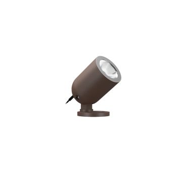 VK Lighting Sui - spot au sol en saillie - Ø 7 x 9,8 cm - 12W LED inclus - IP65 - Brun rouille