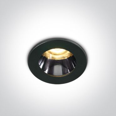 ONE Light Mirror Dark Light Range - spot encastré - Ø 40 mm, Ø 34 mm taille d'encastrement - 3W LED inclus - noir
