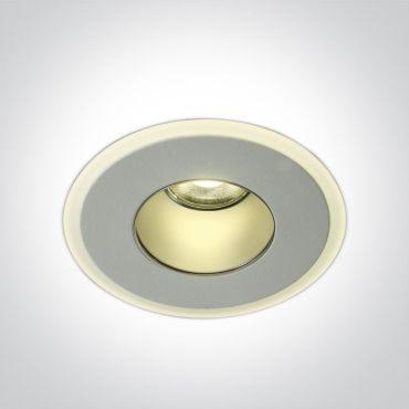 ONE Light LED Decorative Range - spot encastré - Ø 90 mm, Ø 70 mm encastré - 8W LED inclus - IP40 - blanc