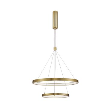 Nova Luce Empatia - lampe suspendue - Ø 60 x 120 cm - 60W dimmable LED inclus - laiton doré
