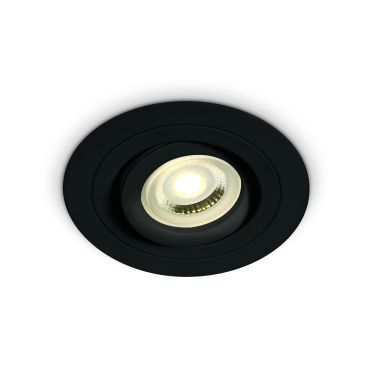 ONE Light - spot encastrable - Ø 92 mm, Ø 80 mm encastrable - noir