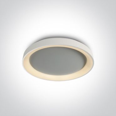 ONE Light LED Decorative Plafo - plafonnier - Ø 37,5 x 5,7 cm - 30W LED dimmable inclus - blanc