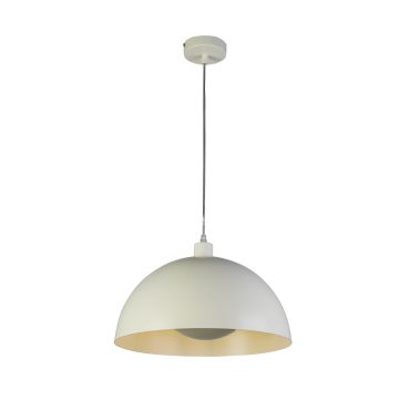 Searchlight Mars - lampe suspendue - Ø 40 x 150 cm - crème mat et crème