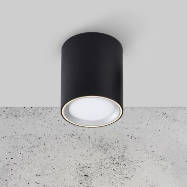 Nordlux Fallon Long - spot en saillie 1L - Ø 10 cm - fonction Moodmaker à 4 niveaux - LED 5,5W dimmable inclus - noir