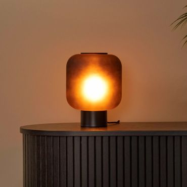 MODÈLE D’EXPOSITION - Lucide Eloise - Lampe à poser - Ø 21 x 27 cm - Noir