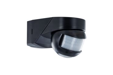 Integral LED – détecteur de mouvement PIR à double capteur – 7,2 × 7,5 × 11,8 cm – IP54 – noir mat