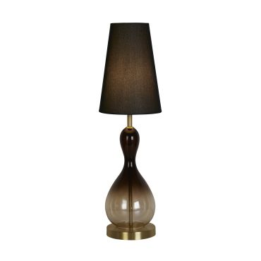 Searchlight Marakesh - lampe à poser - Ø 20 x 67 cm - noir