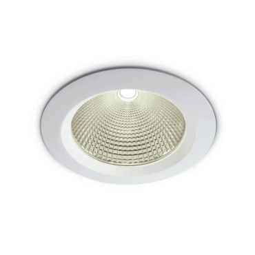 ONE Light COB Downlight Range Die Cast - spot encastré - Ø 230 mm, Ø 210 mm taille d'encastrement - 60W LED inclus - blanc - couleur de lumière blanche