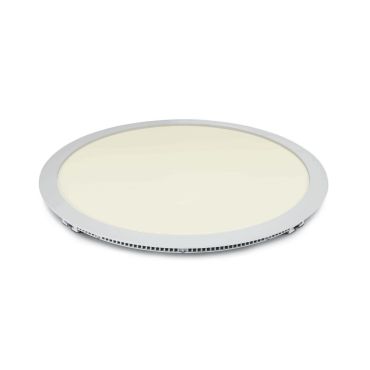 ONE Light Round Recessed Panels Die Cast - plafonnier - Ø 42 x 2 cm - 40W LED inclus - IP40 - blanc - couleur de lumière blanche