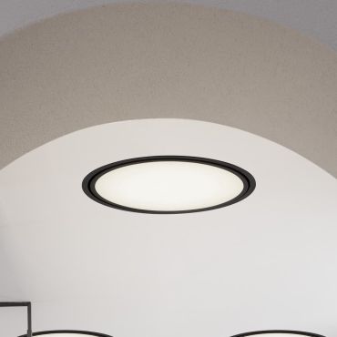 Nova Luce Perfect Profile Trimless - spot encastré - Ø 840 mm, 830 mm encastré - 80W LED dimmable inclus - 3000K - noir