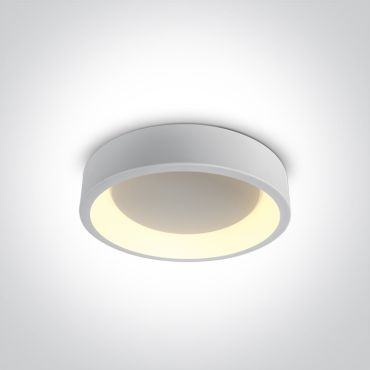 ONE Light LED Decorative Plafo Round - plafonnier - Ø 45,5 x 13,2 cm - 32W LED inclus - blanc - couleur de lumière réglable