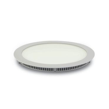 ONE Light Round Recessed Panels Die Cast - spots encastrés - Ø 29,5 x 2,2 cm - 30W LED inclus - IP40 - blanc - couleur de lumière blanc chaud