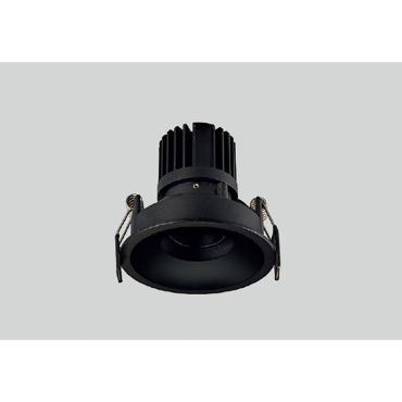 Maxlight Galexo - spot à encastrer - Ø 84 mm, Ø 75 mm à encastrer - 7W LED inclus - noir