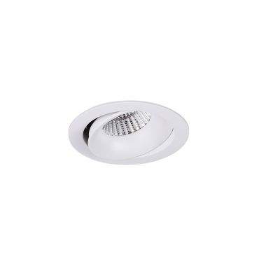 Maxlight Arya Tilted - spot encastré - Ø 104 mm, Ø 92 mm encastré - 8W LED dimmable inclus - blanc