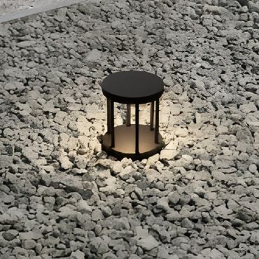 Nova Luce Nereus - lampe de jardin - Ø 16 x 20 cm - 8W LED inclus - IP65 - anthracite foncé